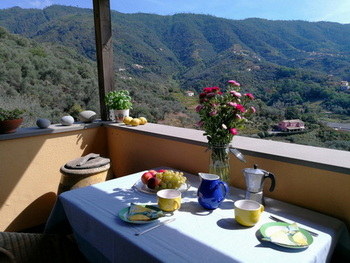 Ferienwohnung Terrace, Balkon mit Blick